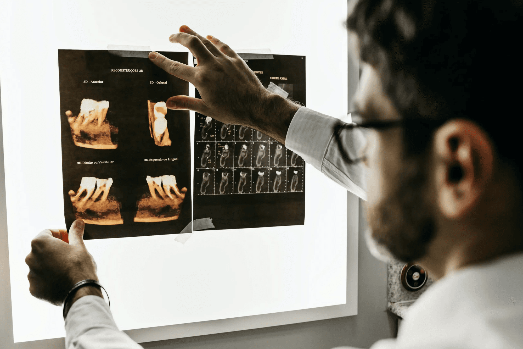 Physician reviewing diagnostic imaging at King Street Medical Centre